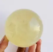 Large Citrine Sphere Yellow Ball Healing Crystals Gift Home Decor 69MMWith stand