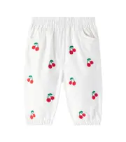 [Stella McCartney Kids] Stella McCartney Kids Baby embroidered cotton pants M 24 white