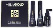 The Volume Series Travel Kit by Helis Gold for Unisex - 3 Pc 3.3oz Weightless Conditioner, 3.3oz Volumize Shampoo, 1.7oz Antidote Scalp and Hair Revitalizer
