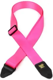 Ernie Ball EB5321 Premium Guitar Strap - Neon Pink (2-pack) Bundle