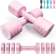 Adjustable Dumbbells Hand Weights Set: 5 Lb Dumbbells Set of 2 Each 2Lb 3Lb 4Lb