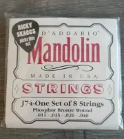 D'Addario J74 Set of 8 Phosphor Bronze Mandolin Strings .011 to .040