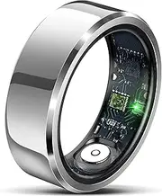 Smart Ring Health Rings Waterproof Heart Rate Monitor Calorie Counter Pedometer Distance Sleep Tracker Long Battery Life Fashion Step Counter Sports Smart Rings for Men Women