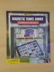 Bingo Travel Sights - Magnetic Travel Games By Halex (Excalibur) - Brand New