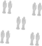 HOLIDYOYO 5sets Large Plastic Jewelry Display Stand Bracelet Holder Stand Mannequin Hand for Retail Party 2pcs*5