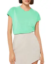 Whistles Ember Linen Mix Pocket Tee