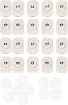 Hmskoss 20 Pcs Self Adhesive Swivel Caster Stainless Steel Mini Paste Universal Wheel Universal Wheel 360 Degree Rotation Pulley