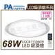 Panasonic國際牌 LGC81110A09 LED 68W 110V 透明邊框 調光調色 遙控吸頂燈 _ PA430062