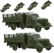 6pcs Truck Model Realistic Trucks for Educational Sand Table Decor for Home School and Collectors