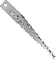 Brake Tech Tools Technician Gauge Pocket Tech Gauge Labeled in 32nds with Ruler Longer Length Tool for Vehicle Maintenance Inspection BT-1034T32R