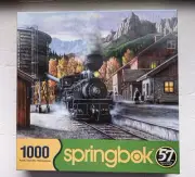 Springbok Mountain Express 1000 Piece Jigsaw Puzzle, New-Sealed Box!