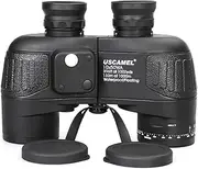USCAMEL 10X50 HD Military Binoculars with Ranging Compass Multifunction Suitable for Bird Watching Hunting Sailing Black