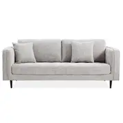 Jolie 3 Seater Sofa Fabric Uplholstered Lounge Couch - Quartz