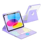 Touchpad Keyboard Case For iPad 11th A16 11 inch /10th Generation 10.9" Purple
