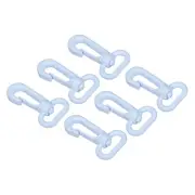 6pcs Plastic Swivel Snap Hook Lobster Clasp Buckle for Webbing Strap Light Blue