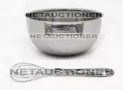 New ALL-CLAD Stainless Steel 5 Qt Large Mixing Bowl and 12" Whisk Set Bundle