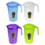 4x Lemon & Lime 2.2L Pitcher Water Home Pouring Juice Pot Jar Drinking Jug Asst.