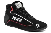 Sparco 00127444NR Slalom Driving Shoes - Mid-Top - SFI 3.3/5 - FIA Approved -