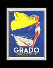 1948 Grado Psammotherapy - Matted for 11x14 Frame