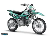 Graphics Kit for Kawasaki KLX110 KLX110R/RL (2010-2024)Lethal- Series- Teal