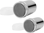 Stylish Stainless Steel Powder Shaker Duster Reusable for Sugar Flour Cocoa Baking Needs