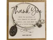 Alex and Ani Because I Love You Granddaughter Charm Bangle Rafaelian Silver
