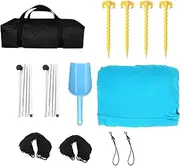 Beach Tent Sun Shelter | Sunblock Camping Awning Shelter with 4 Sandbags,Easy Setup Outdoor Shade Tent for Picnics, Camping, Fishing, Beach, Backyard