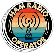 HUVITEE | Amateur Ham Radio Operator Decal Sticker Amateur Radio Sticker Funny Quote Gift for Ham Enthusiasts Laptop Computer