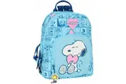 Casual Backpack Snoopy Love Light Blue 25 x 30 x 13 cm