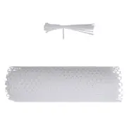 4X(Plastic Chicken Wire Fence Mesh,Fencing Wire for Gardening, Poultry4279
