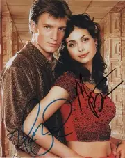 Nathan Fillion & Morena Baccarin Autograph Firefly Autograph