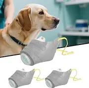 Dog Face Masque, 3pcs Adjustable Reusable Dog Respirator Mask with Air Filter Muzzle, Outdoor Dust Protection Facial Cover, for Dogs Camping, Running, Effectively Filter Air Pollution