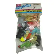 VTG Parrish's Magic Line Cake Topper Decorations Jungle Animals New Old Stock