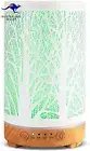 200Ml Aromatherapy Diffuser White Metal Tree Ultrasonic Cool Mist Humidifier wit