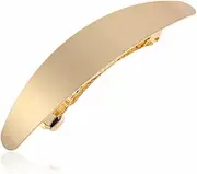 yangzerangOval Spring Hair Clip Simple Oval Large Gold French Metal Hair Clips Square Hair Barrettes Hair Clamps Grips Ponytail Holder Accessories For Thick Curly Wavy Long Hair for Women Girls Adults