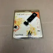 SanDisk SANSA EXPRESS 1GB USB MP3 Player, FM Tuner, Recorder, Micro SD Slot NEW!