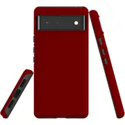 For Google Pixel 6 Case, Shielding Back Cover,Maroon Red