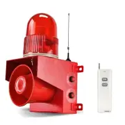 Wireless Emergency Strobe Siren Alarm Waterproof Outdoor Security Siren (120d...