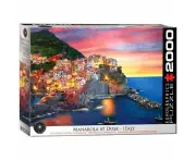 Eurographics - Manarola at Dusk, Italy Puzzle 2000pc