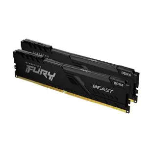 【Kingston 金士頓】FURY Beast 獸獵者DDR4-3200 16GBX2 PC用超頻記憶體(KF432C16BB1K2/32)