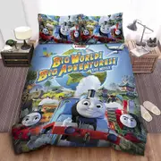 v3387 Bed Sheets Thomas Train Friends Big World Big Adventures Duvet Cover Set Bed Sheets IU3387