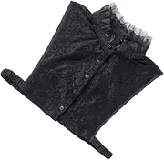 [WOFASHPURET] 1pc False Collar Black Shirts for Women Blouses Women Lace Scarf Plus Shirts Antique Lace Collars Sweater Shawls for Women Retro Shirt Detachable Chiffon Women's Fake Collar