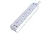 Sansai 4 Way Power Board Sockets Overload Protection Reset Button 1m Cord 10A