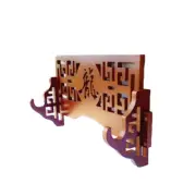 Bamboo Samurai Sword Holder Stand Katana Tanto Wall Mount Rack Word 龍 1 Tier Hot