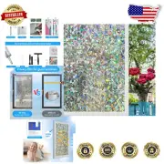 Vibrant Rainbow Window Cling - Static Film with UV Protection, 35.4 x 118 Inch