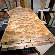 1/2" DENSE Quilted MapleQuilt Bookmatch KD Big Leaf 19"x13"x.5" Fig Carve Top