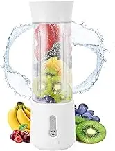Portable Blender 500ml, USB Rechargeable Electric Juicer Machines, Self Cleaning Juicer Cup, Compact Juice Extractor for Orange, Lemon, Limes, 4000mAh