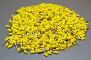 1000Pcs E1510 16AWG 1.5mm² YELLOW Insulated Ferrule Bootlace Terminal Crimp