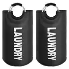 2 Pcs Laundry Basket Collapsible Laundry Hamper with Aluminum Handles ♧