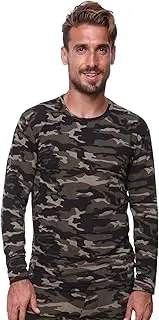 [Ultra Dry] Men Thermal Underwear Top by Outland; Base Layer; Soft Lightweight Warm Fleece